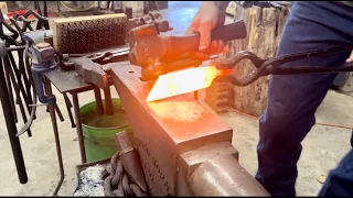 Highly Detailed How to Forge a Knife step by step, hammer and anvil only no power tool