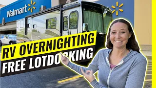 Overnight Parking for RV's - 4 Tips to find FREE Camping at Wal-Mart & more!