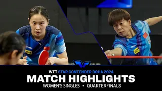 Qian Tianyi vs Wang Yidi | WS QF | WTT Star Contender Doha 2024