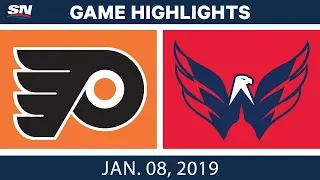 NHL Highlights | Flyers vs. Capitals - Jan. 8, 2019