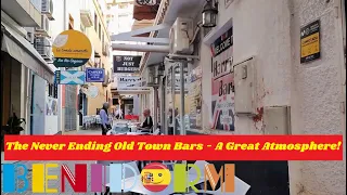 Benidorm's HIDDEN Old Town! Colliers, Casper's, Harry's, Northern Sole & More!☀️🇬🇧🍻🍹❣️🍴😮#benidorm