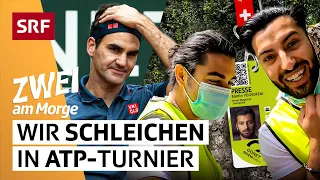 Wir schleichen uns in ATP-Tennisturnier zu Roger Federer | SRF Zwei am Morge