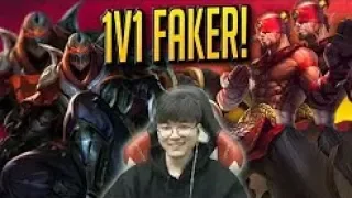 Faker 1v1 Viewers for money   Fakers Stream Highlights Translated