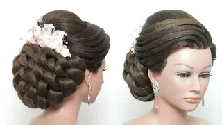 New Bridal Hairstyle. Amazing Wedding Updo For Long Length Hair