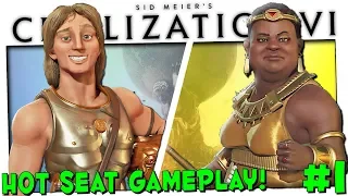 Civilization 6 - Part 1 - A NEW BEGINNING - Civ 6 Hotseat Multiplayer Gameplay (Season 2)