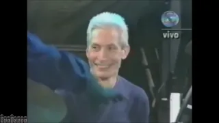 When Charlie Watts was introduced to Maracanã Stadium, 1995