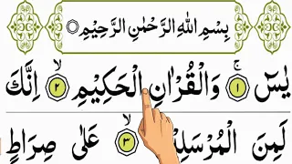 Surah Yaseen || {Beautiful Recitaion surah yasin Full Arabic HD Text (سوره یس) || Qari Noman ||