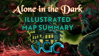 ALONE IN THE DARK (1992) Illustrated Map Walkthrough