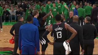 Reggie Jackson Gets Upset and a Technical Foul after a Hard Hit on the Face by Derrick White 😳