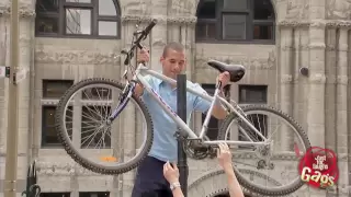 Bike Stuck In Pole Prank