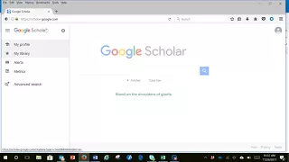 Linking To Google Scholar