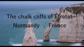 The chalk cliffs of Étretat, Normandy, France