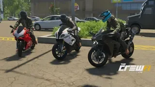 The Crew 2 | Sport Bike Showdown - 273HP Ninja H2 Build | Ninja vs S1000RR, Panigale R, Hellcat, +