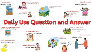 Daily Use Question and Answer I English Conversation Practice I How to Ask and Answer Questions