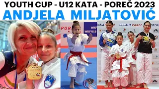 20230628_Andjela Miljatović, Karate klub SEKI-SLOVENIA - winner of YOUTH CUP, U12 KATA - POREČ 2023