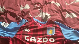 Aston Villa 2021-2022 Home Shirt Dhgate Unpacking Review