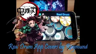 Demon Slayer - Lisa Gurenge (Kimetsu no Yaiba Opening Full) Real Drum App by Raymund