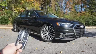 2019 Audi A8 L 3.0T Sedan: Start Up, Walkaround and Review