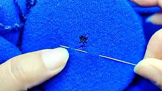 An Easy Way to Repair Clothes Invisibly at Home Yourself Just With a Sewing Needle