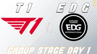 T1 vs. EDG | Worlds 2022 Group Stage Day 1 | T1 vs. Edward Gaming Hycan