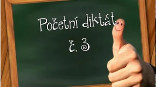 Početní diktát č.  3