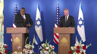 U.S. Sec. Austin holds a joint press conference with Israeli Defense Min. Gallant, March 9, 2023