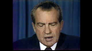 President Nixon Announcing Decision To Resign the Office of the President of the United States