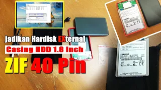Jadikan Hardisk HDD 1.8 Inch ZIF 40 PIN sebagai Hardisk External | Enclosure Case HDD/SSD