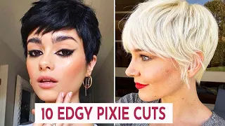 10 Edgy Pixie Haircut And Hairstyles | Short Haircut 2023