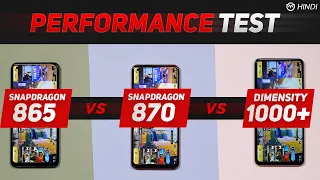 Vivo X60 Pro vs Oneplus 8T, Realme X7 Pro Performance Test | Snapdragon 870 vs 865, Dimensity 1000+