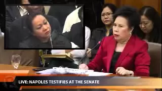 Miriam: Do you any senator personally? Napoles: Right vs self-incrimination
