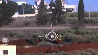 02 02 2016. Сирия. Алеппо. FSA использует ПТРК TOW против SAA.