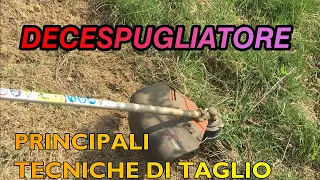 DECESPUGLIATORE LE PRINCIPALI TECNICHE DI TAGLIO 1 parte