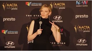 Cate Blanchett - AACTA Press Conference after winning Longford Lyell Award