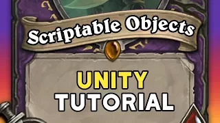 SCRIPTABLE OBJECTS in Unity