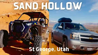 Sand Hollow Off Road Trails! St.George, Utah  **SUBURBAN VS DUNE BUGGY**