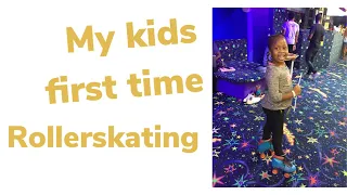 FIRST TIME MY KIDS ROLLERSKATING!!