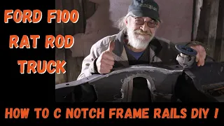 LOWERING REAR SUSPENSION FORD F100 - HOW TO C NOTCH DIY