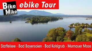 Eine imponierende e bike Tour am Alpenrand | Auf Traumpfaden vom Staffelsee nach Bad Bayersoien