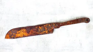 Restoration Rusty Strange Knife