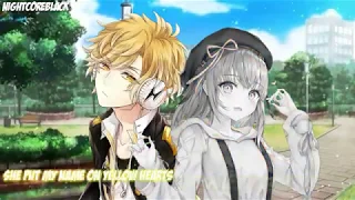 Nightcore → Yellow hearts (switching vocals)