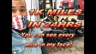 IRON BUTT RIDE! 1,000 MILES in 24 Hours! From Texas to Florida Daytona Bike Week 2021!