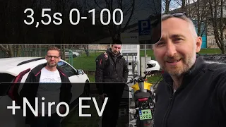 3,5s vs 7 sekund do 100. Kia Niro EV + Motor na Zakopane Test