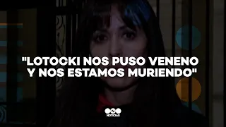 PAMELA SOSA en la CASA de LOTOCKI: "Nos puso veneno y nos estamos muriendo" - Telefe Noticias