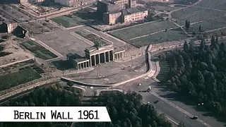 Berlin Wall in 1961 (rare footage restored with artificial intelligence)