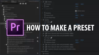 Premiere Pro: How To Make A Preset