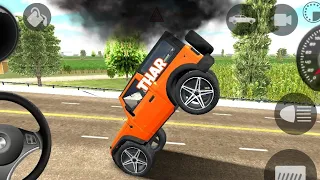 pushpa Raj (song) Modified Mahindra orange Thar👿|| indian car simulator 3d || android gameplay #24