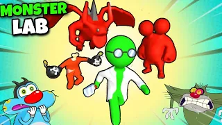 OGGY BECAME MAD SCIENTIST AND MADE MONSTER IN MONSTER LAB GAME