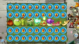 PVZ 2 Minigame - Only Used 8 Plants In Only Row Plants Vs Zombies 2