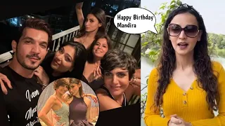 Sanaya Irani Mohit Sehgal mouni Roy Arjun bijlani wishes Mandira Bedi 52nd Birthday | Sanaya |